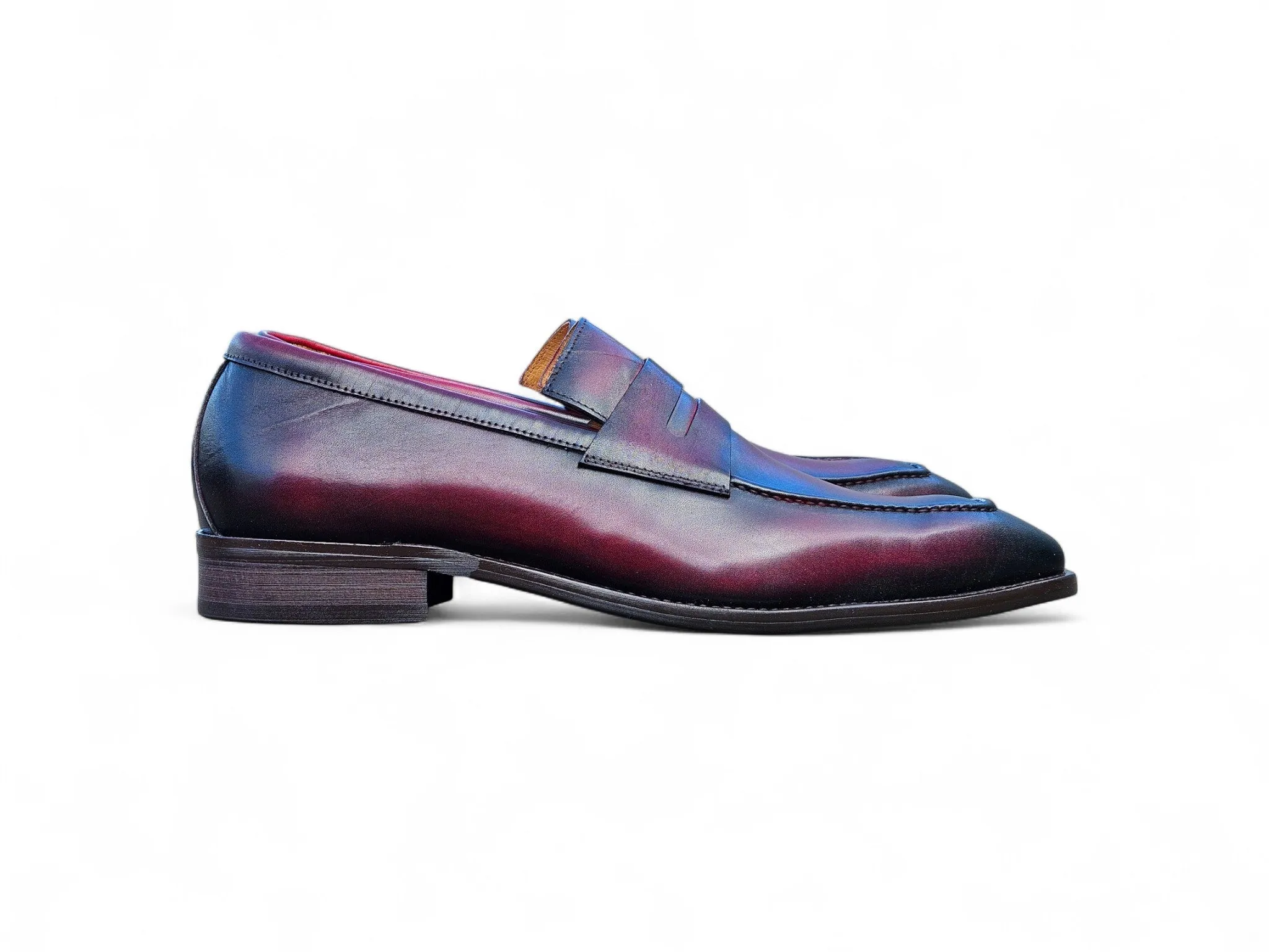 Patina Finished Penny Loafer Casual Penny Loafers