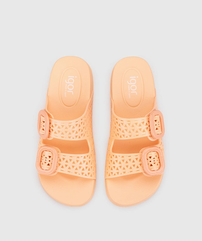 Igor Women's Habana Fresh Sandals - Apricot New Gucci Espadrilles
