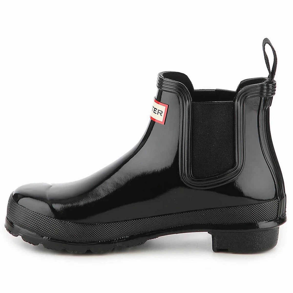 Pavement Chelsea Boots Hunter Original Chelsea Gloss Rubber Women's Wellingtons Black Black Boots