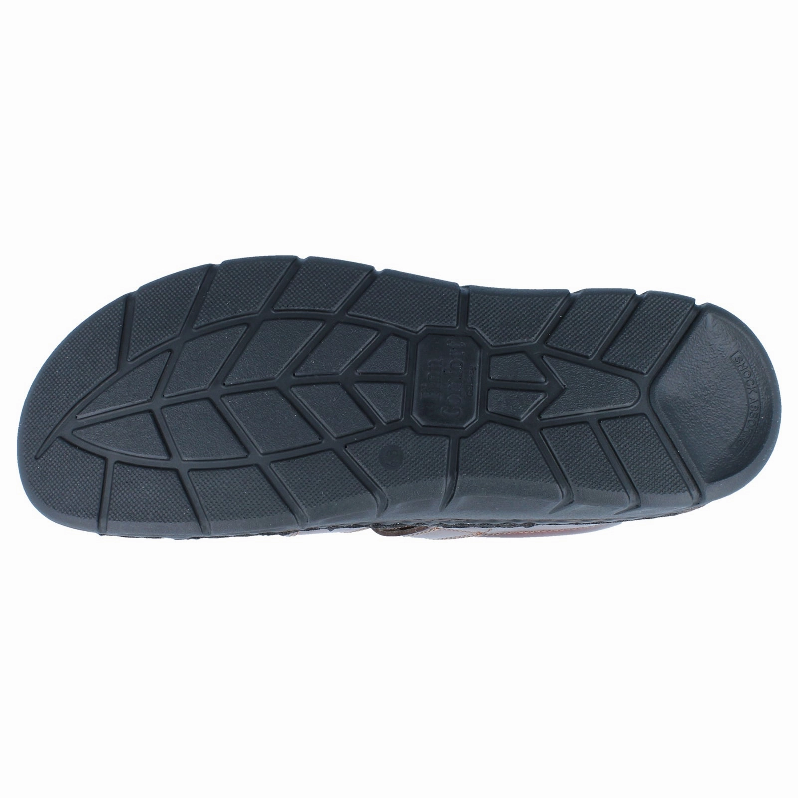 Kimmie Flatform Espadrille Sandals Finn Comfort Copan-S Leather Men's Hook and loop Chocolate Sandals