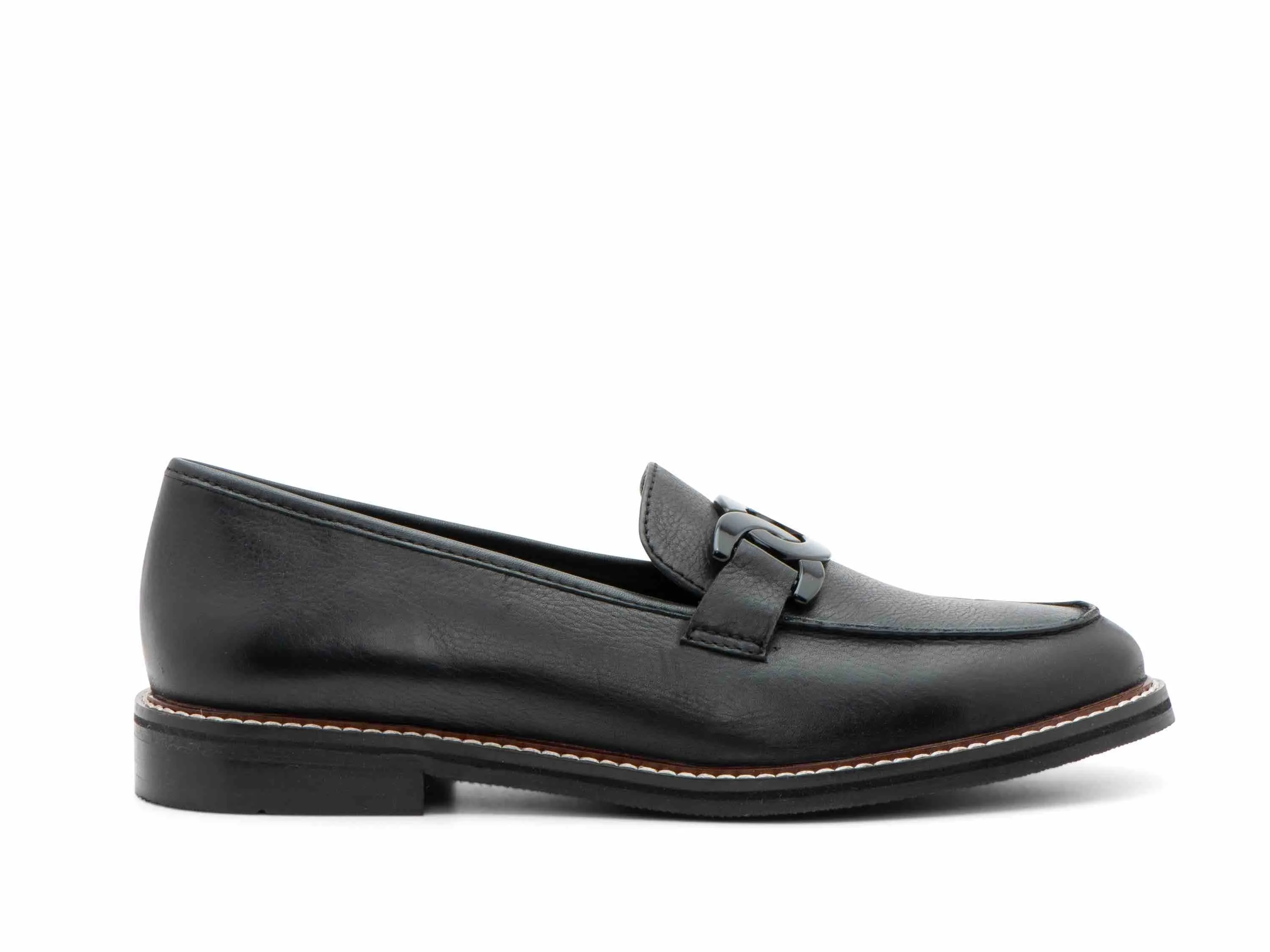 Toddler Loafers Ara 12-11203 Black Leather Loafer