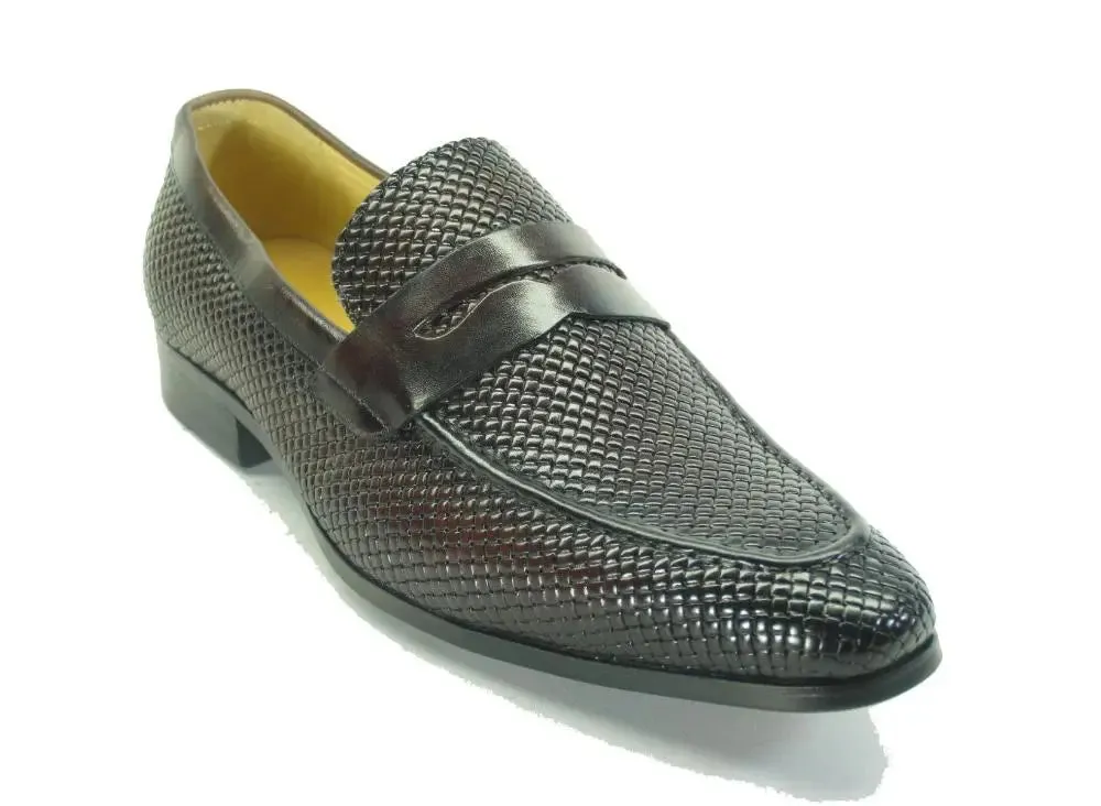 Loafers Outfit KS478-110E Carrucci Burnished Woven Penny Loafer
