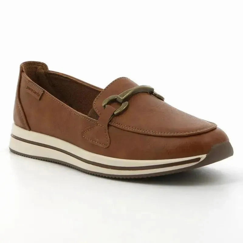Pierre Cardin Josephine 10 Moccasin - Rust Longwing Brogues