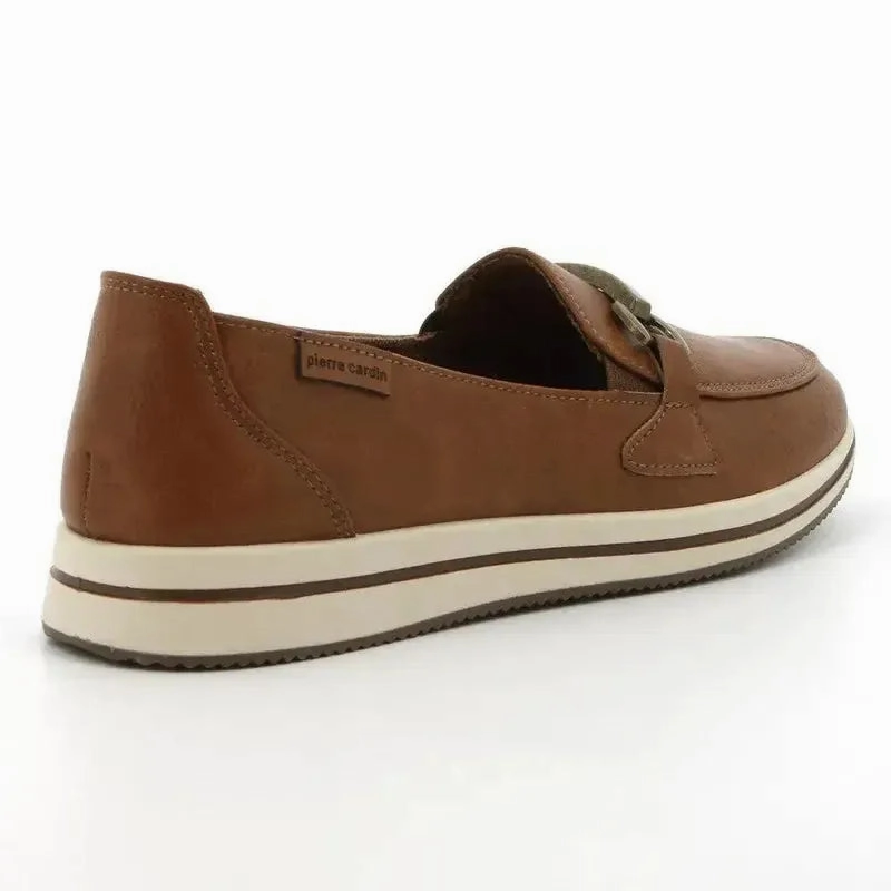 Pierre Cardin Josephine 10 Moccasin - Rust Coloured Brogues Ladies
