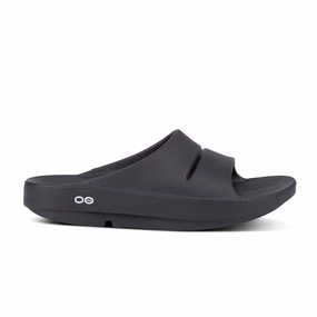 'OOFOS' Unisex OOahh Slide - Black Dress Shoe Store Near Me