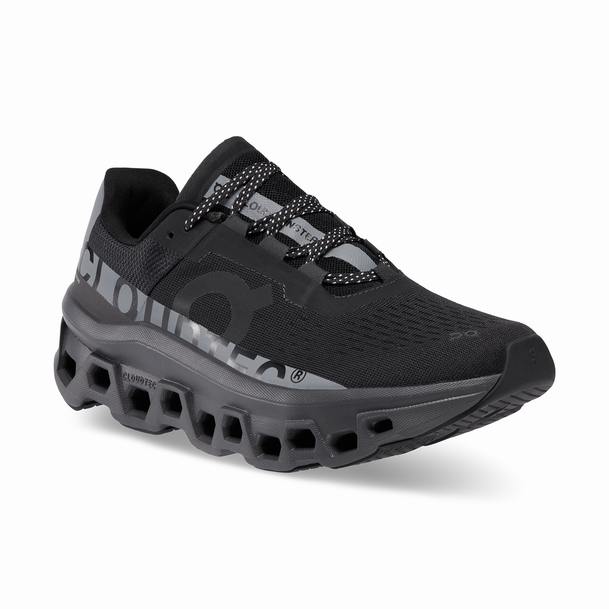 On Running Women's Cloudmonster Lumos Shoes - Black Running Shoe Outlet Stores