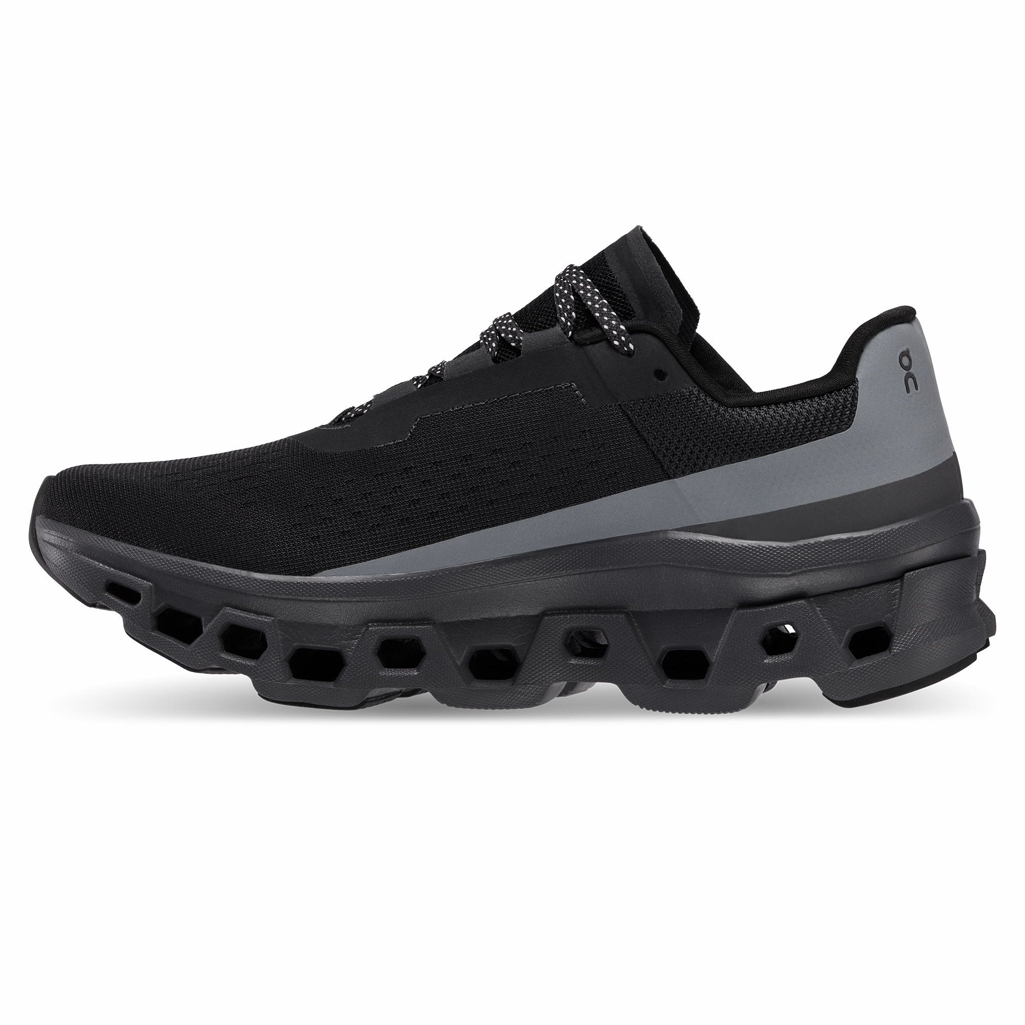 On Running Women's Cloudmonster Lumos Shoes - Black Croc Running Shoes