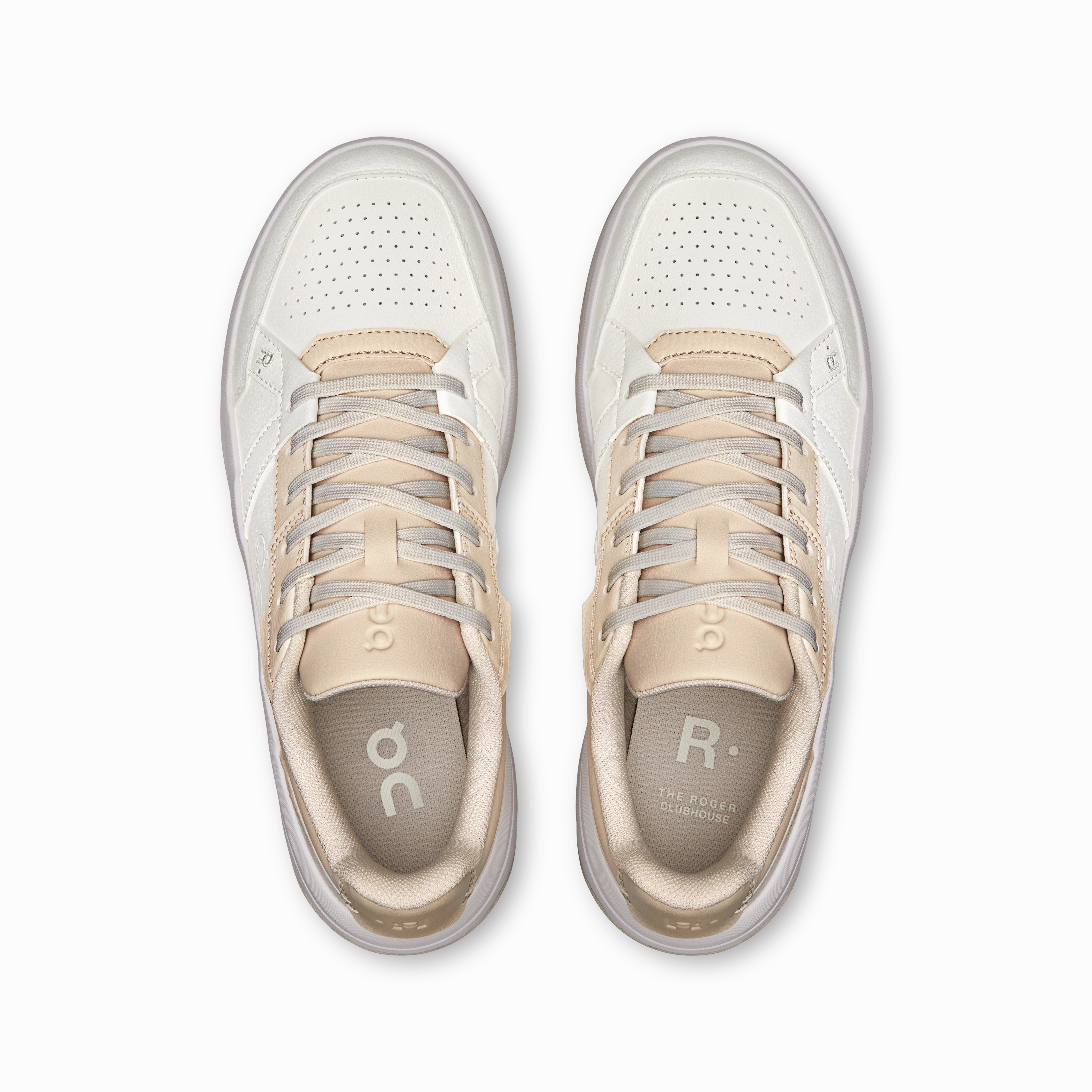 On Running Women's The Roger Clubhouse Shoes - White / Pearl Ghost Max 2 Running Shoes