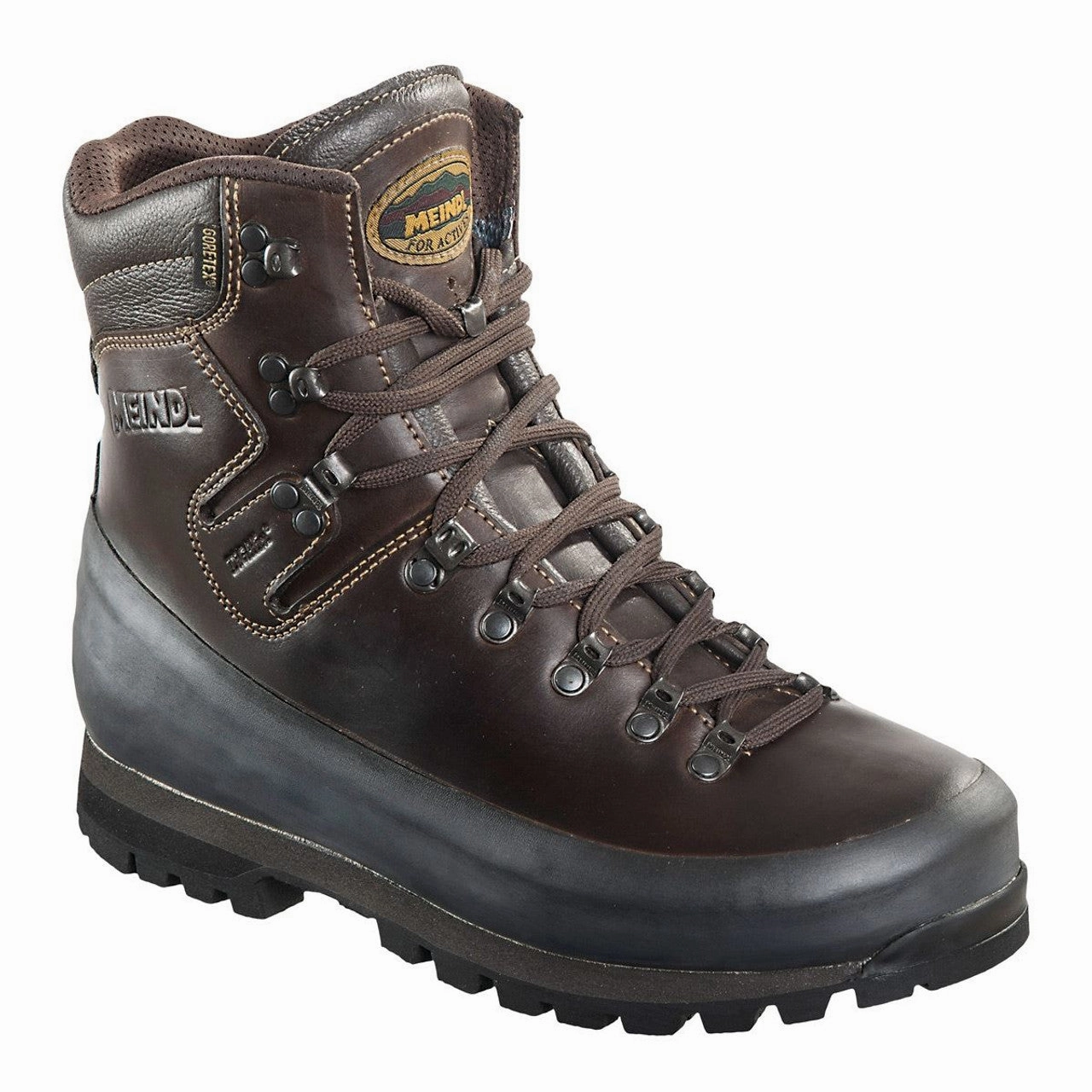 MEINDL Dovre Pro GTX Boots - Mens Gore-Tex Wide Hiking & Hunting Boots - Brown Leather Motorcycle Boots