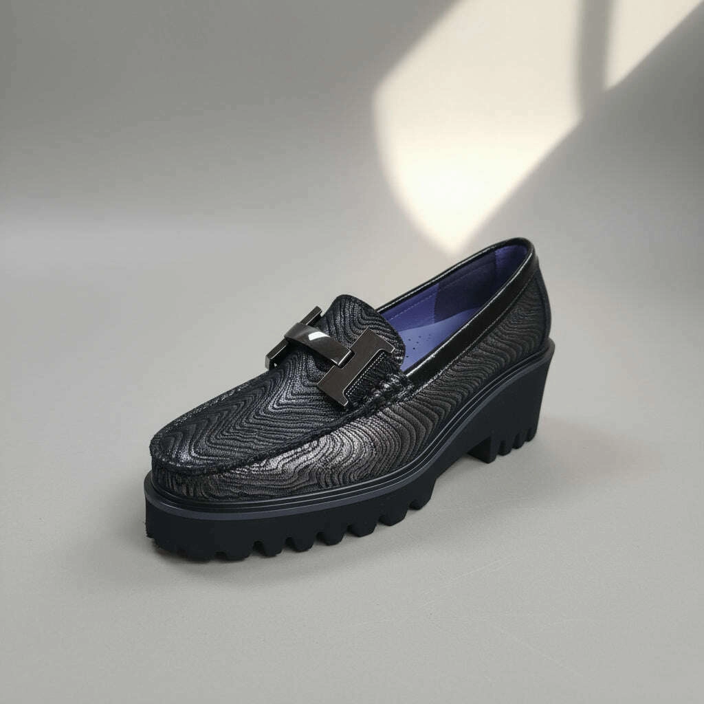 DI CHENZO - 8866 - Pewter Perco Lauren Ralph Lauren Loafers