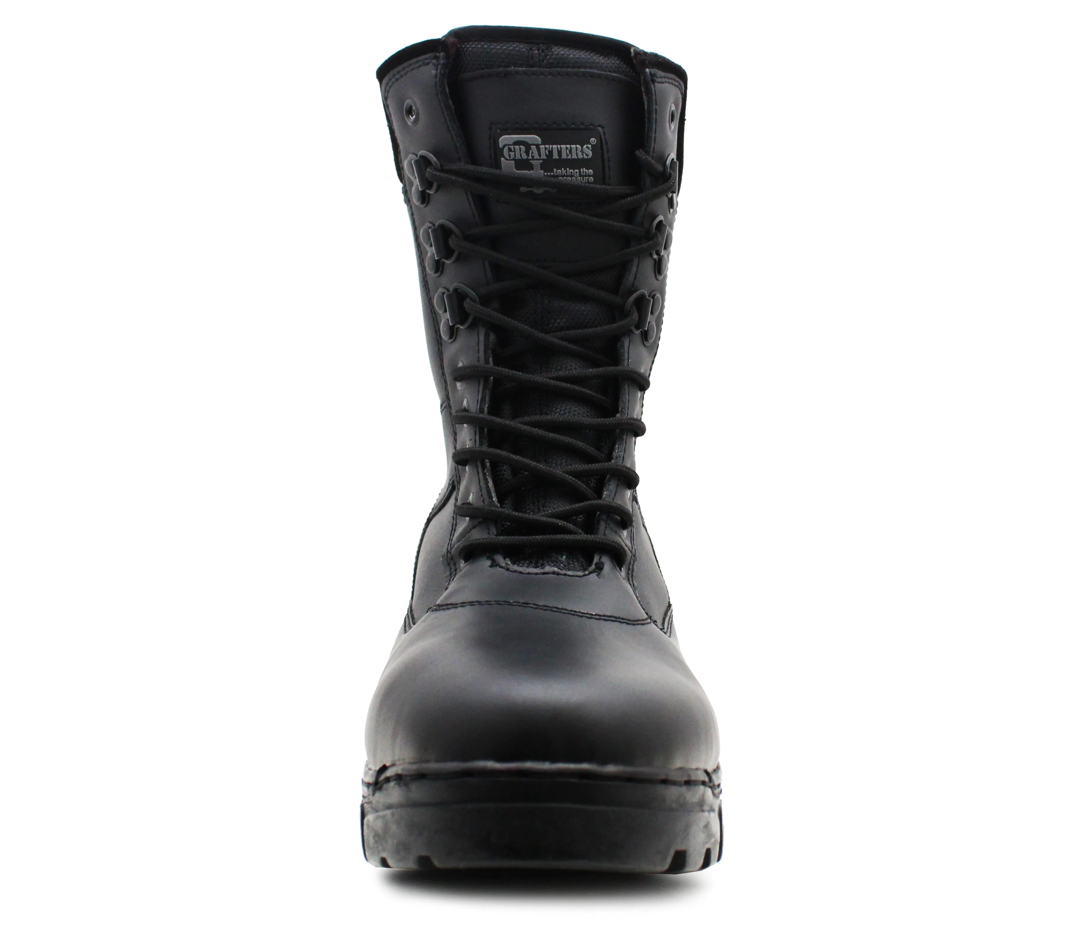 Mens Military Boots Black Leather High Top Combat Tactical Army Style Security Police Boots Boot Barn Cowgirl Boots