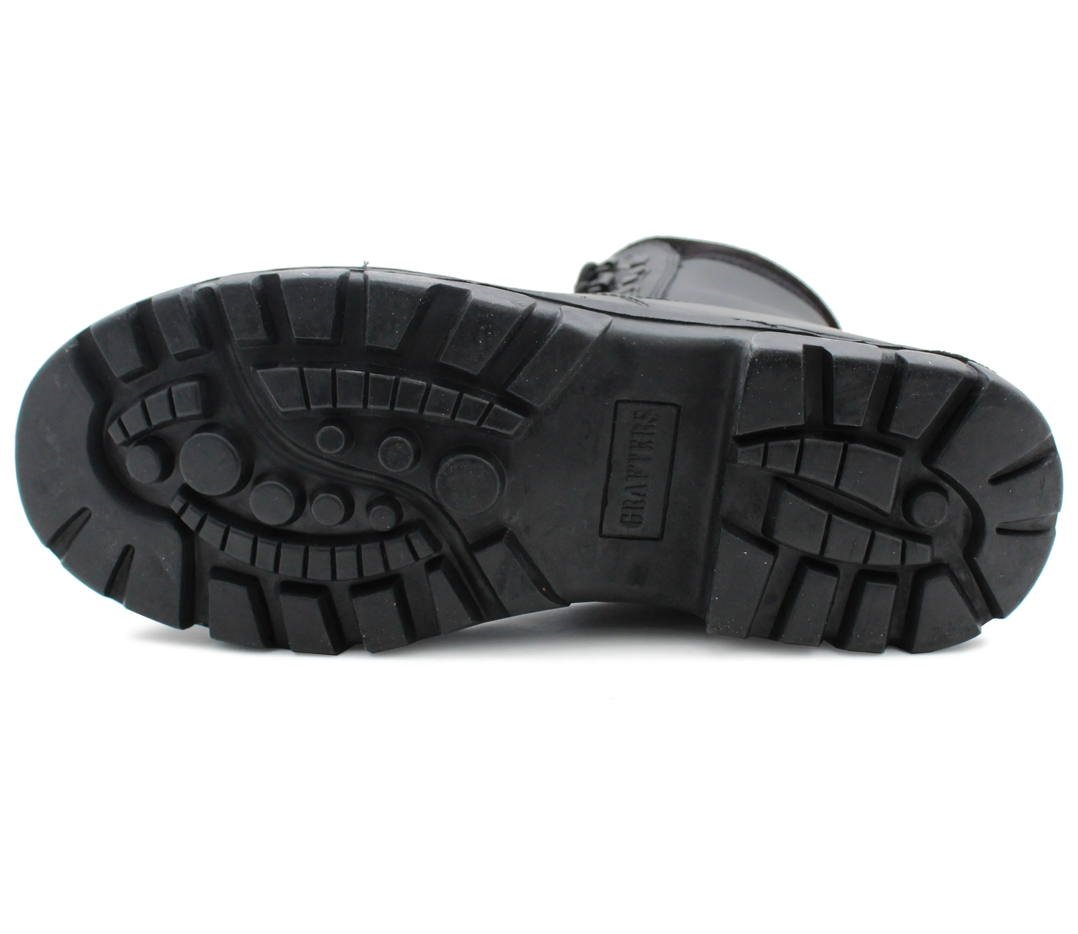 Mens Military Boots Black Leather High Top Combat Tactical Army Style Security Police Boots Top Boots Vernon