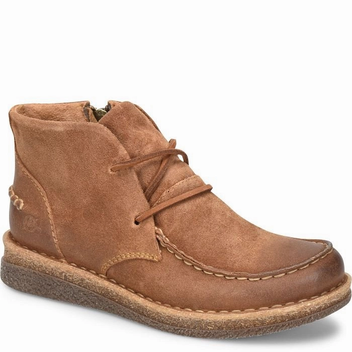 Born Women's Analia - Clay Distressed Wide Feet Dress Shoes