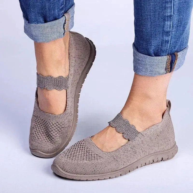 Soft Style by Hush Puppies Nan MJ Lurex Fashion Sneaker - Taupe Brown Suede Brogue Boots