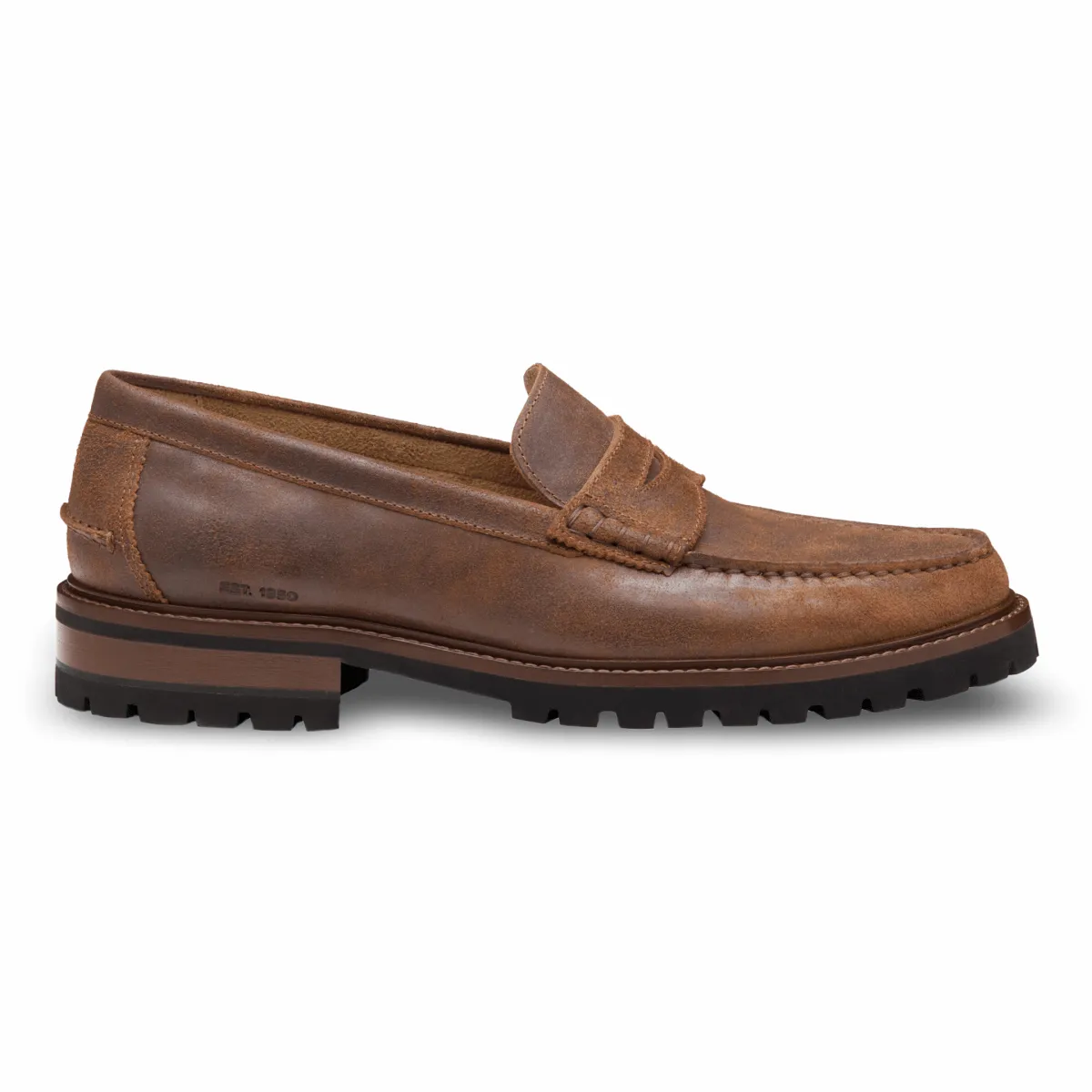 Loafers With A Skirt Johnston & Murphy Men's Collier Penny Loafer Brown Bomber Leather