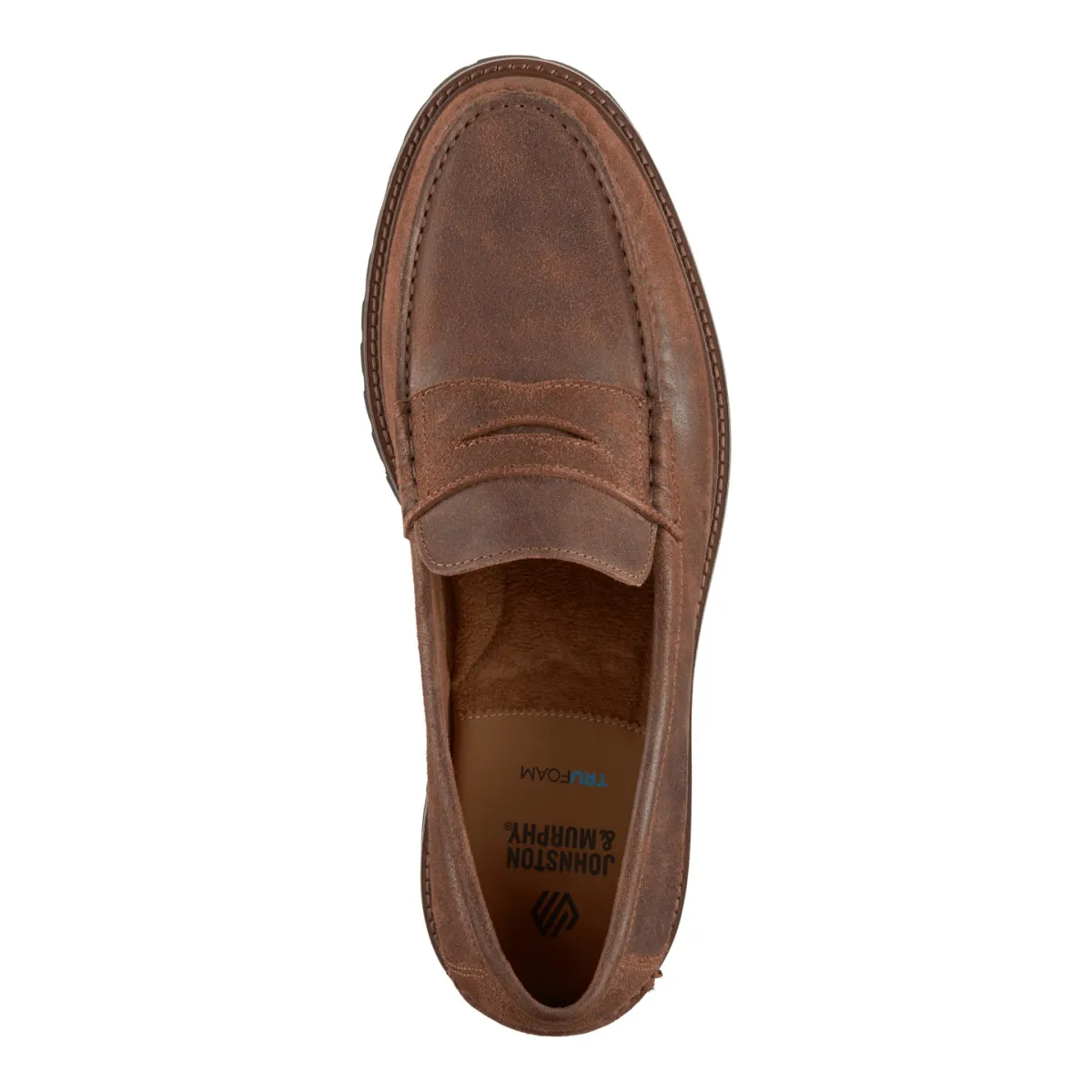 Johnston & Murphy Men's Collier Penny Loafer Brown Bomber Leather Hugo Boss Loafers Sale