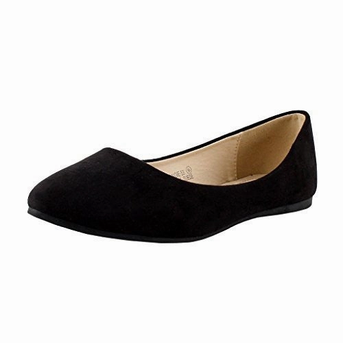 Women's Angie Classic Pointy Toe Ballet Slip On Flat Shoes Flat Sole Weightlifting Shoes