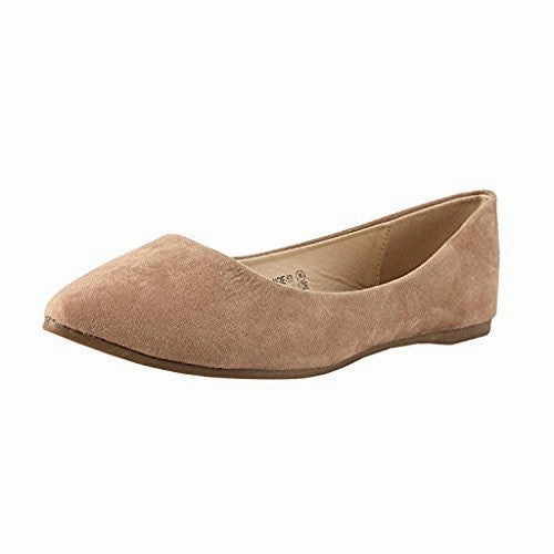 Flat Shoes Recommended Women's Angie Classic Pointy Toe Ballet Slip On Flat Shoes