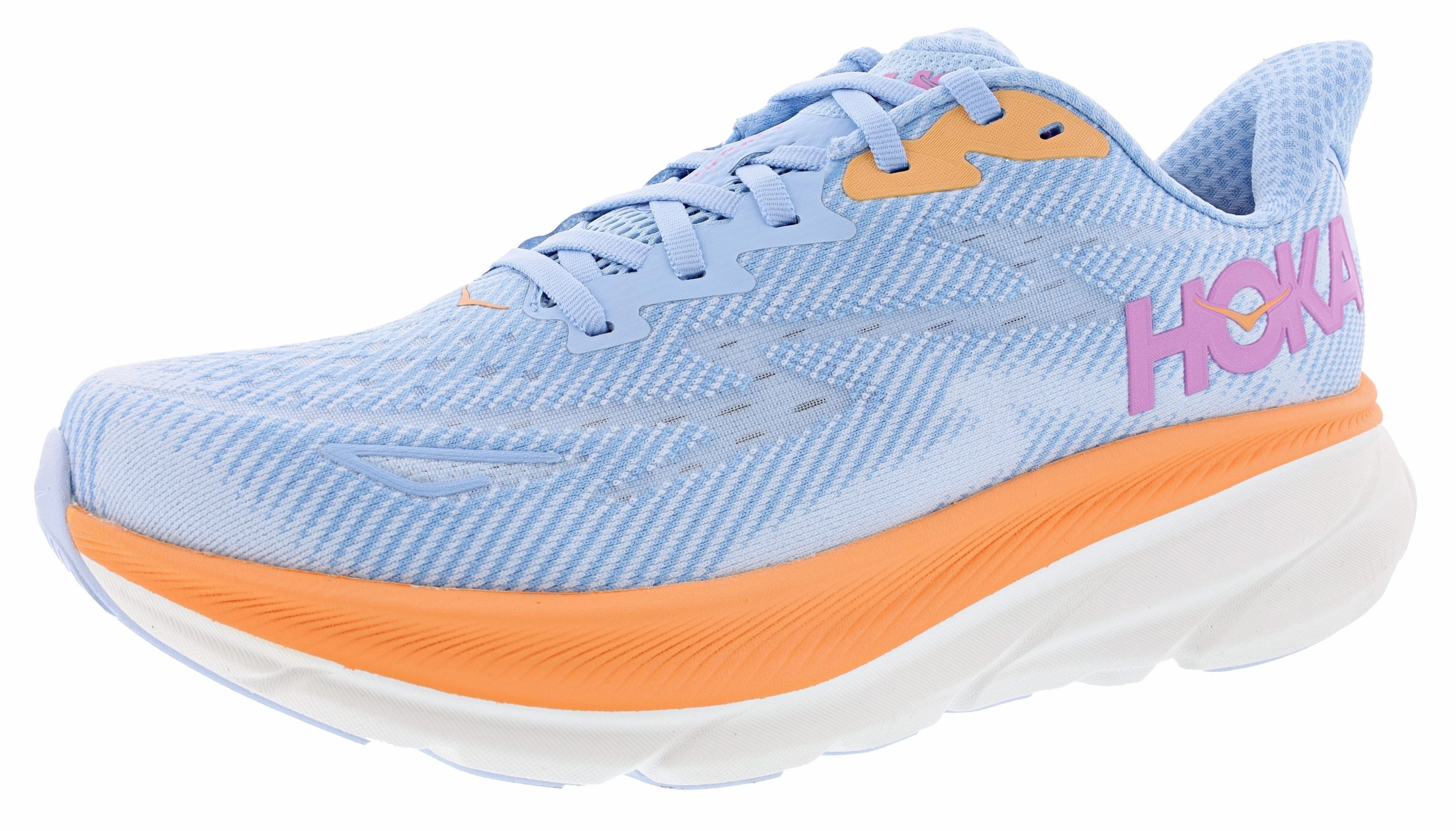 Hoka Clifton 9 Women's Wide Width Cushioned Running Shoes A6 Running Shoes