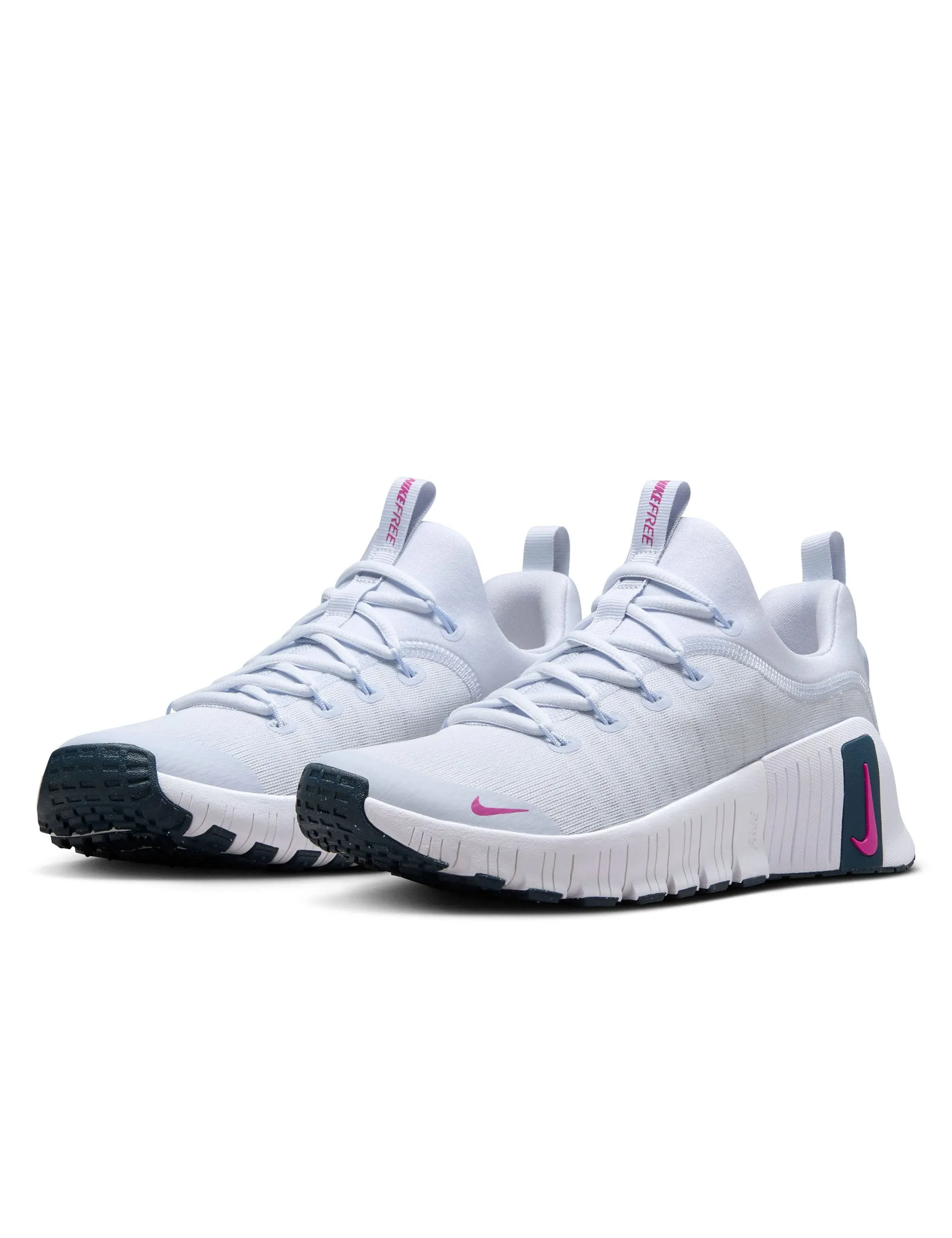 Alabama Nike Shoes Free Metcon 6 Shoes - Football Grey/Armoury Navy/Hot Fuchsia