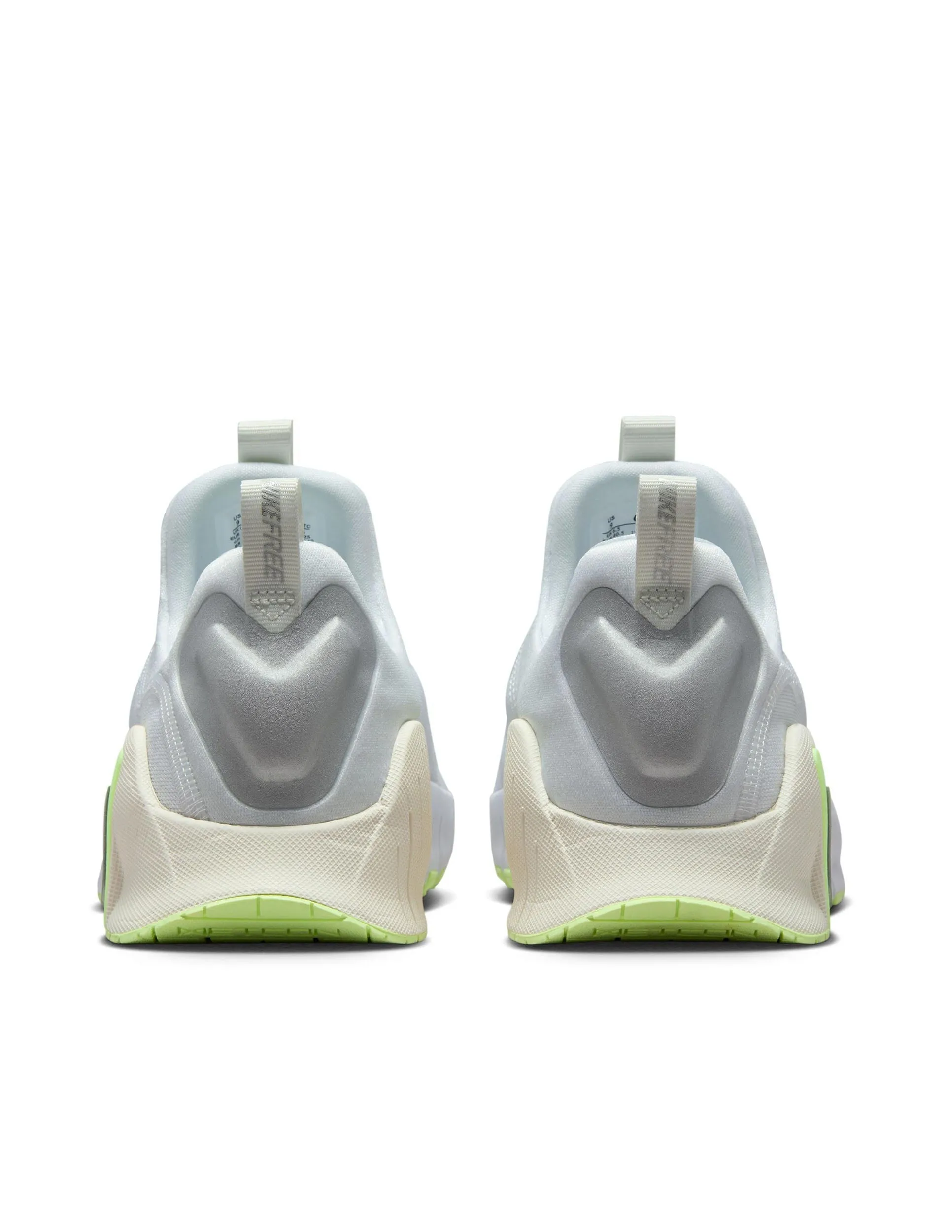 Free Metcon 6 Shoes - White/Metallic Silver/Barely Volt/Sail Nike Cheetah Shoes