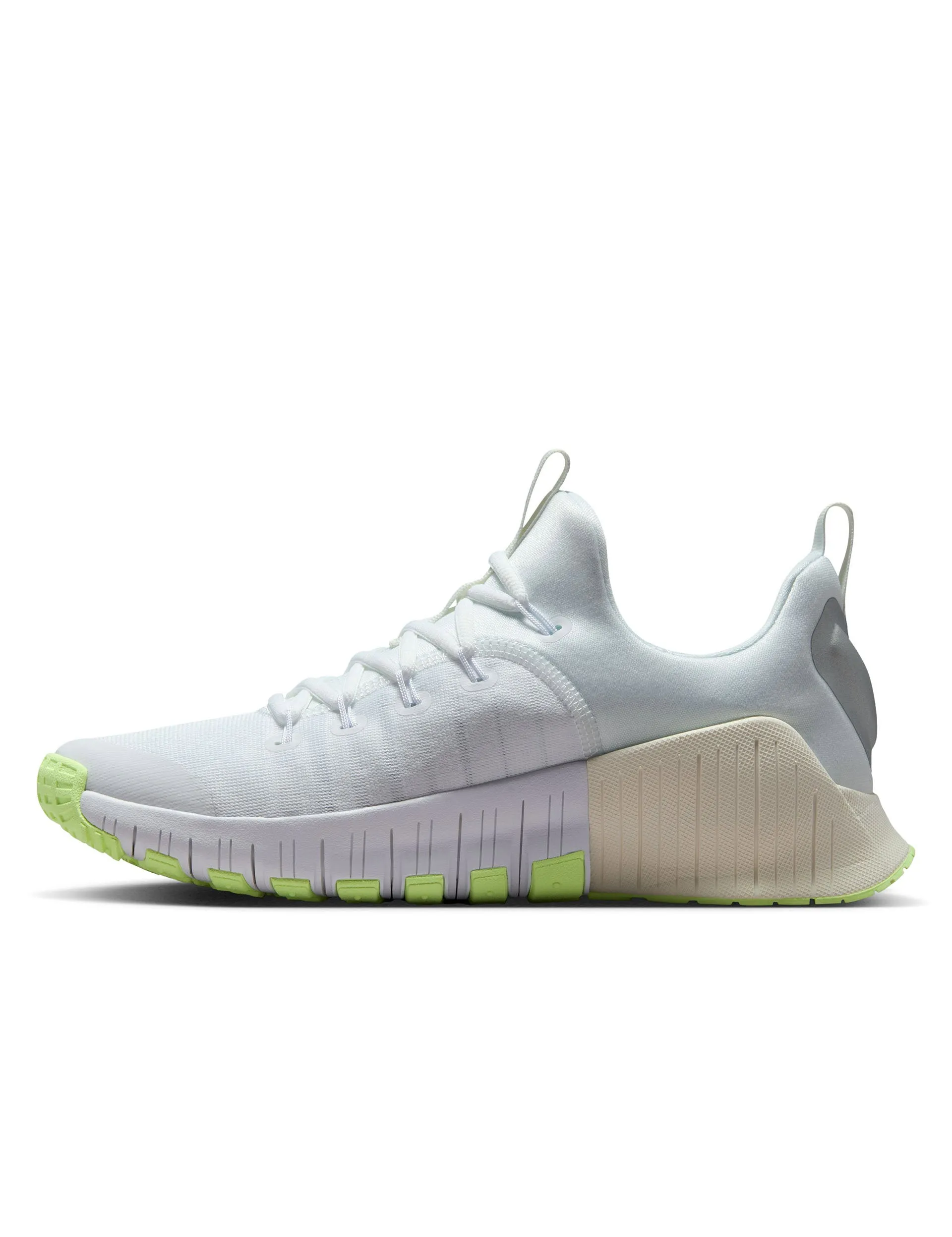 Foot Locker Shoes Nike Air Force Free Metcon 6 Shoes - White/Metallic Silver/Barely Volt/Sail