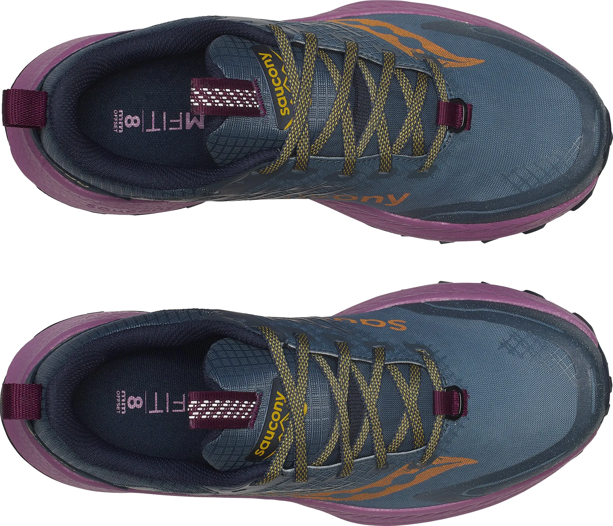 Saucony Ride TR2 GORE-TEX Womens Trail Running Shoes - Blue Best Trail Running Shoes With Wide Toe Box