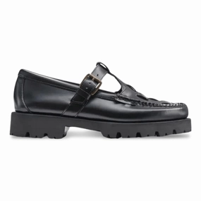 Union Loafers Café And Bread Bakery G.H. Bass Women's Fisherman Mary Jane Black
