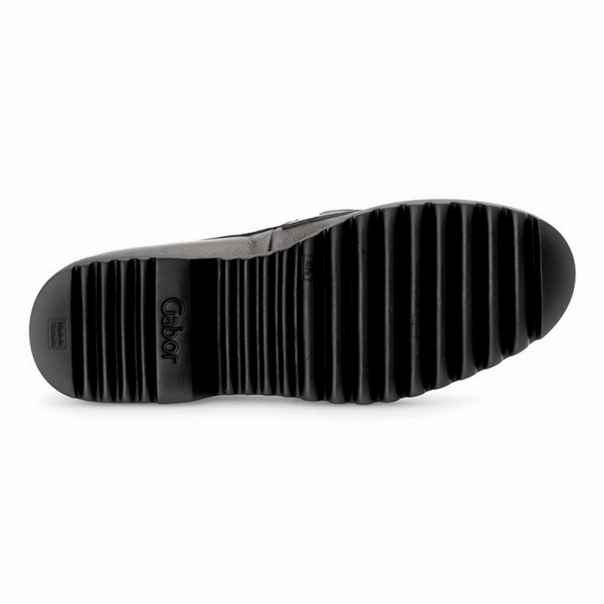 Gabor Women's 72.452.89 Smoke Metallic Leather Knit Loafers