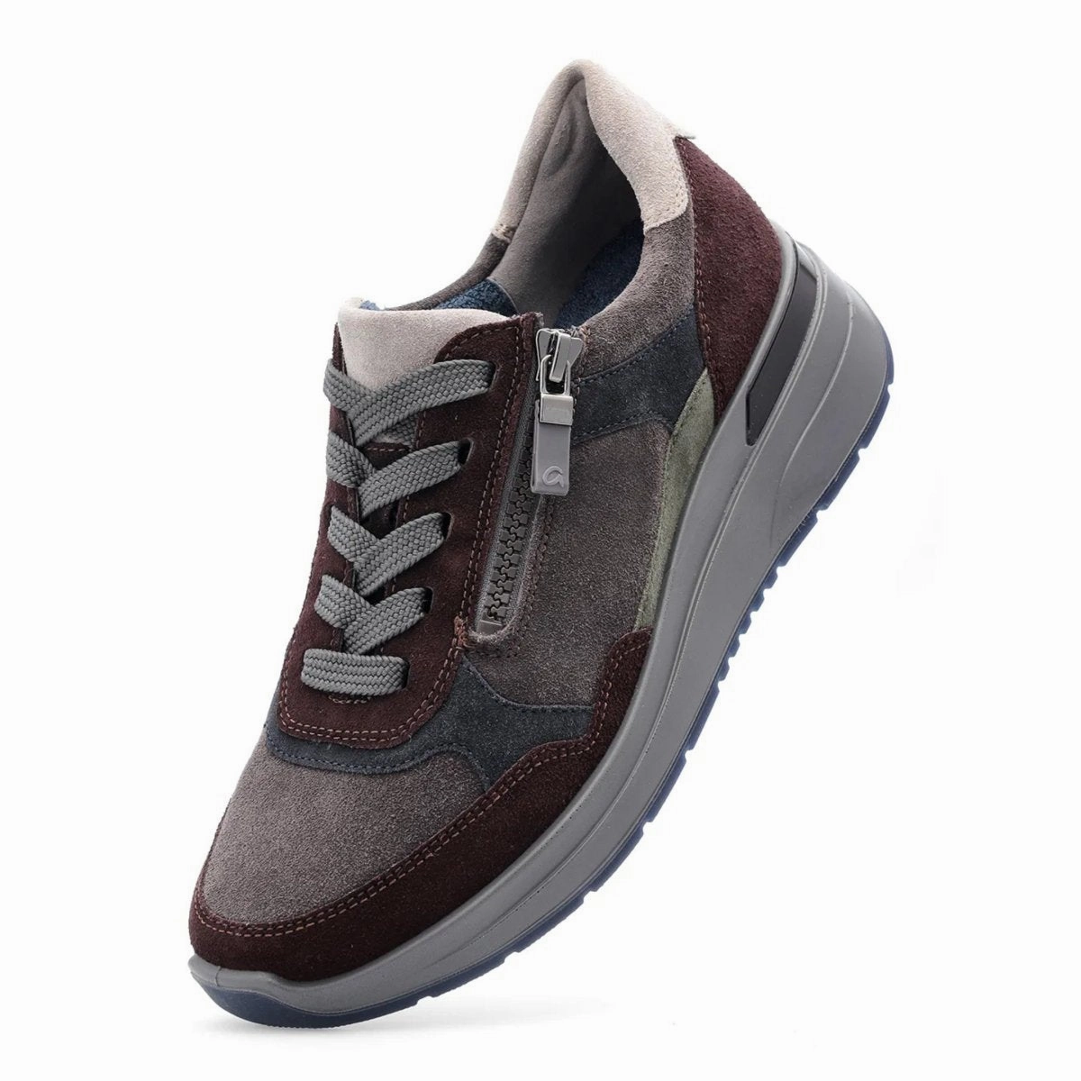 Ara Women's Gardenia Burgundy/Steel/Navy/Forest/Moon Suede Lenox Hill Cap Toe Oxford