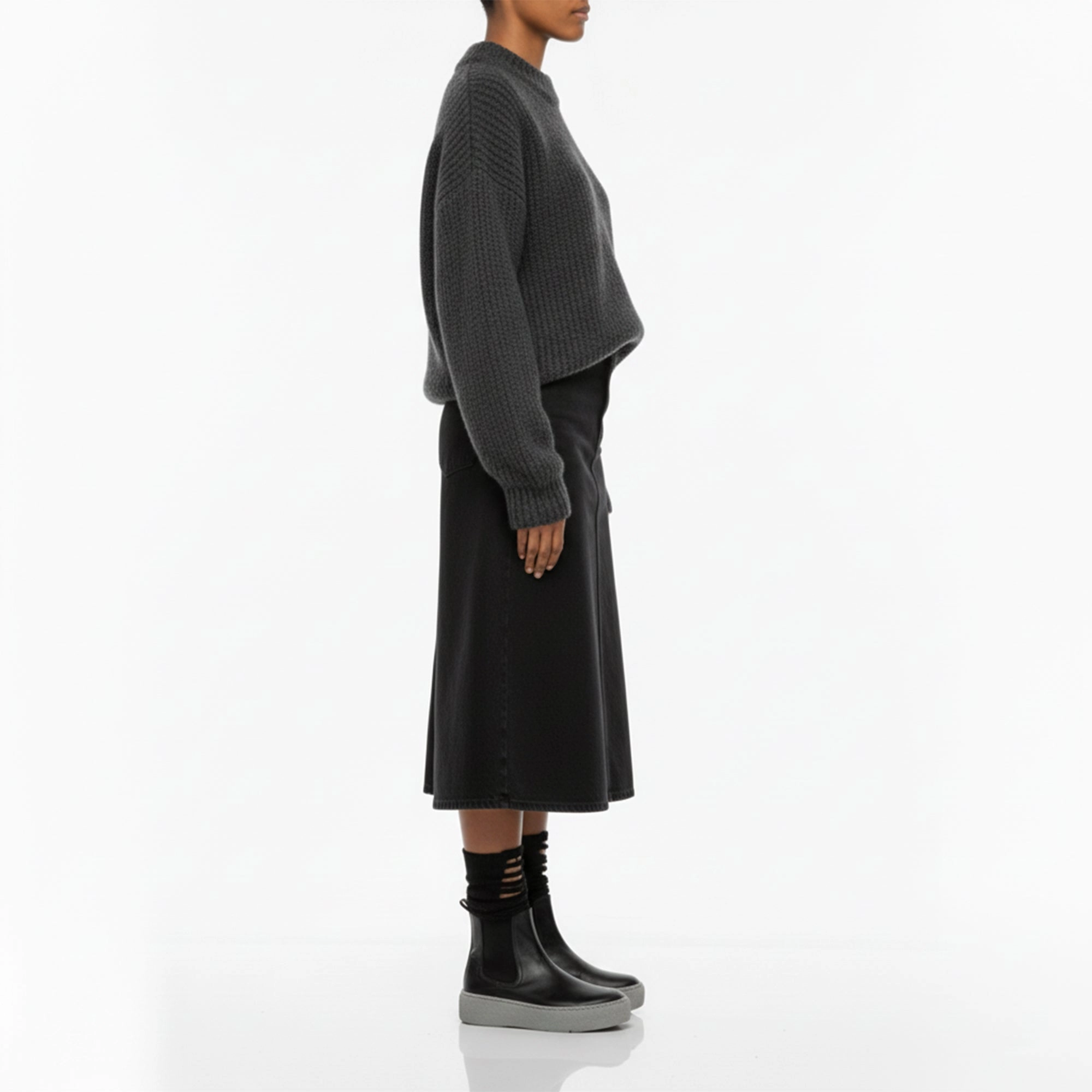 GEORGE Platform Rain | Leather Boots Police Chelsea Boots