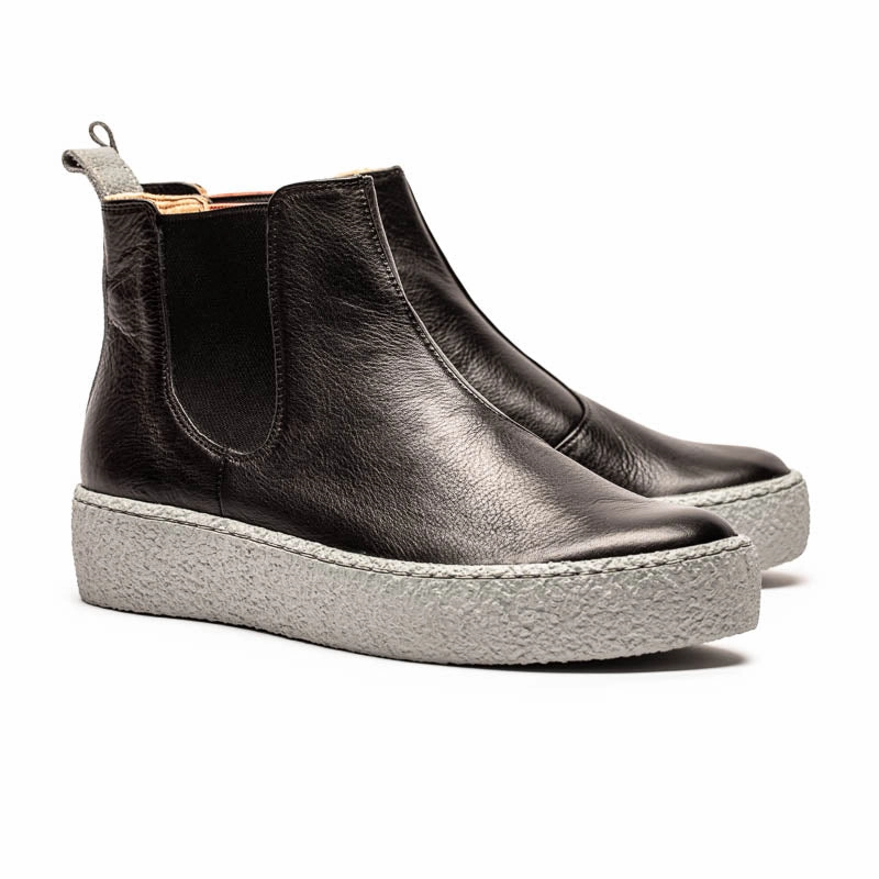 GEORGE Platform Rain | Leather Boots Chelsea Boots Metal Tip