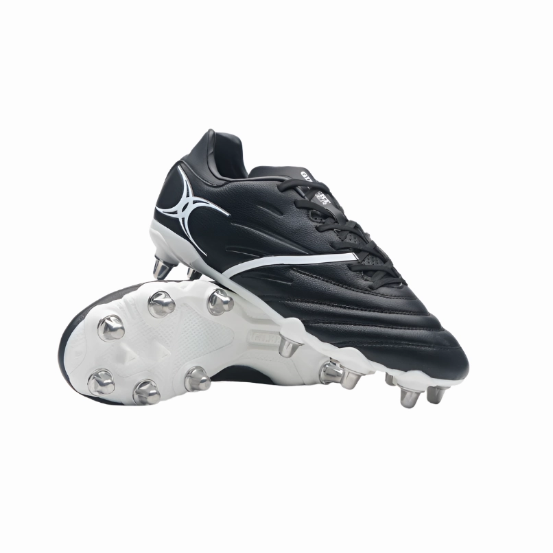 Gilbert Adults Rugby Boot Sidestep X20 Power 8S Black/White The Newest Soccer Cleats