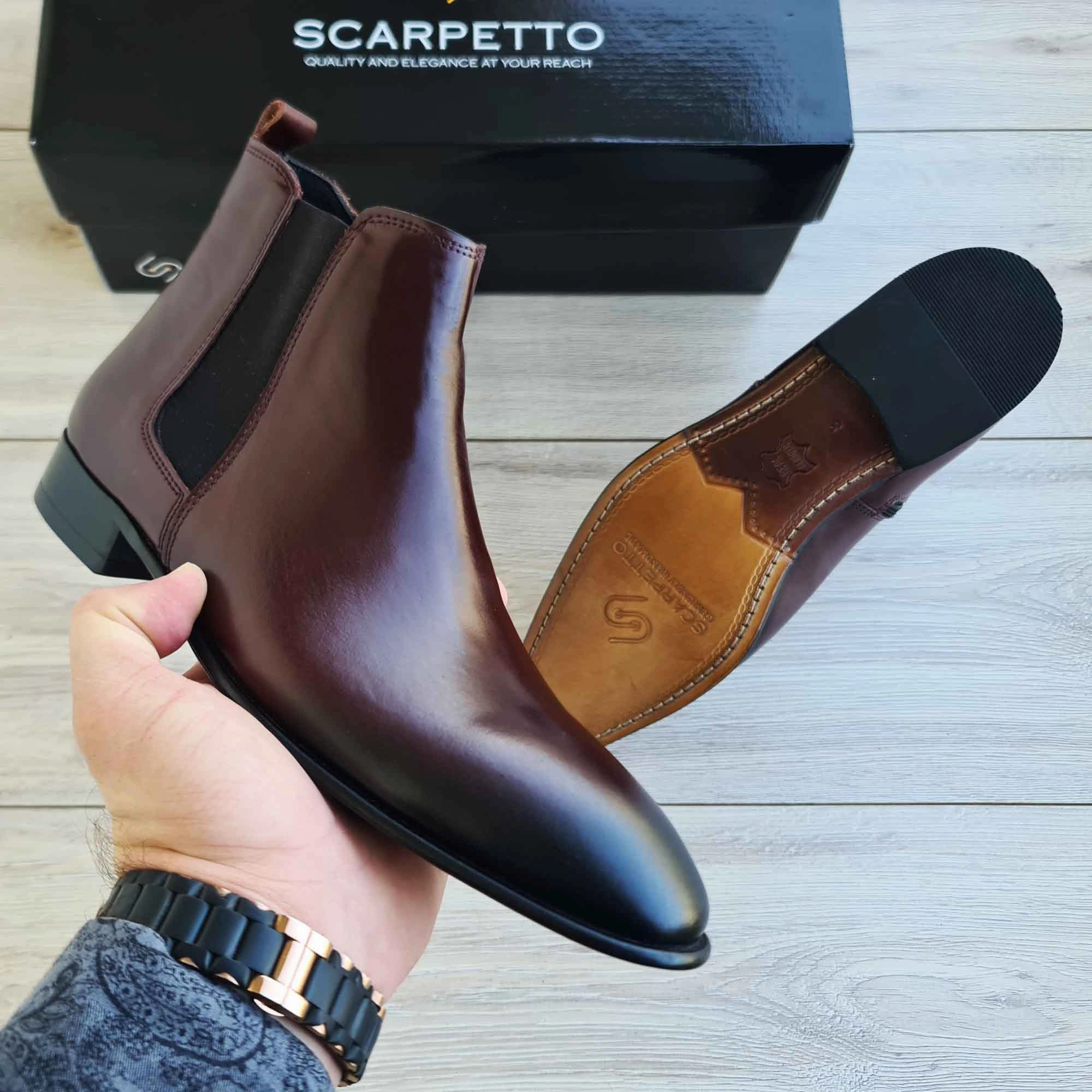 Chunky Pull On Chelsea Boots Giovanni Men's Chelsea Boots