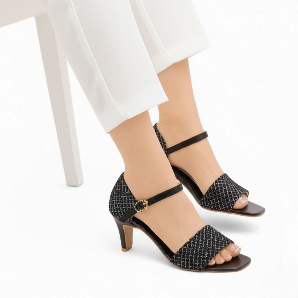 Glitter kitten heel Best Quality Espadrilles