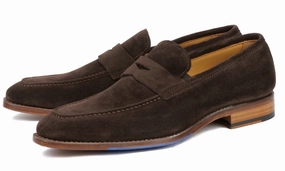 Mia Shoes Loafers Hampton Penny Loafer Brown Suede