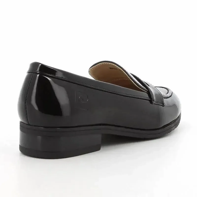 Pierre Cardin Ladies Penny Moc Loafer - Black Trickers Derby Brogues