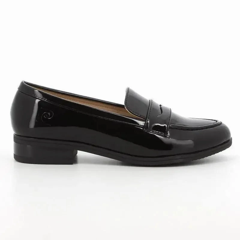 Pierre Cardin Ladies Penny Moc Loafer - Black