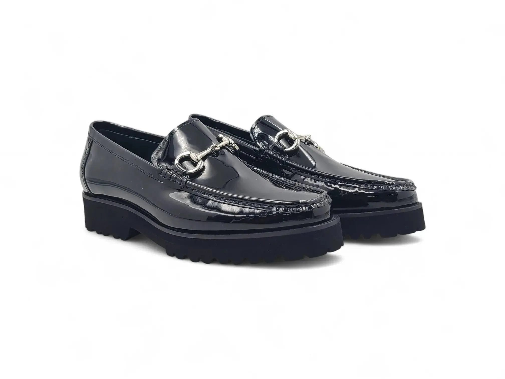 Weave Loafers Horse Bit Loafer in Lug Sole