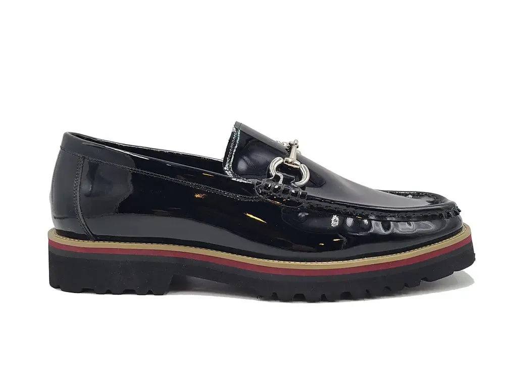 Horse Bit Loafer in Lug Sole Morjas Penny Loafers