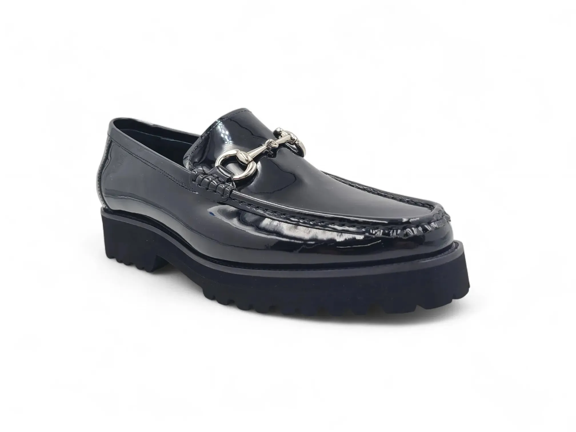 Feminine Loafers Horse Bit Loafer in Lug Sole