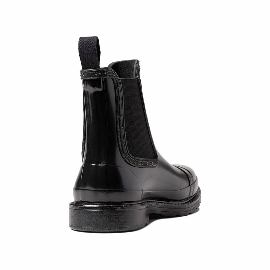 Hunter Commando Chelsea Gloss Rubber Women's Ankle Boots Comfortable Chelsea Boots For Walking All Day