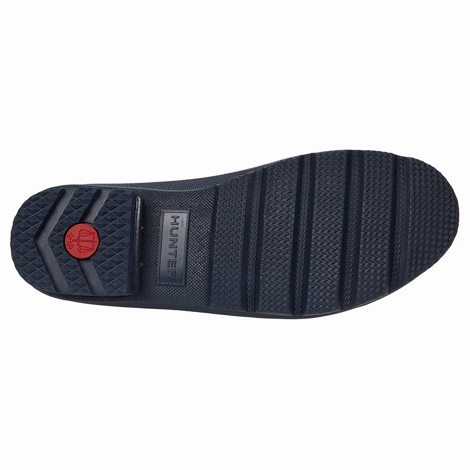 Hunter Original Chelsea MFS9116RMA Rubber Men's Ankle Navy Boots Pebbled Leather Chelsea Boots