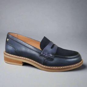 PIKOLINOS Aldaya Loafer in Navy Cute Loafers