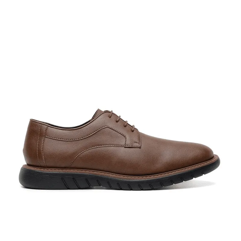 Josef Seibel Lace Up Shoes 'Jack' men's wide-fit EEE vegan-leather shoe by Ahimsa - cognac