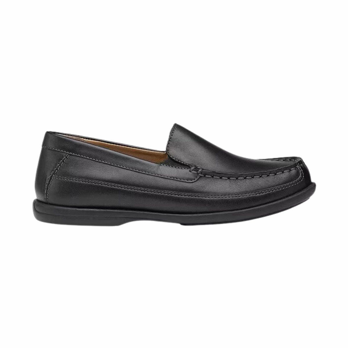Johnston & Murphy Boy's (Grade School) Locklin Venetian Black Leather Park Avenue Cap-toe Oxford Dress Shoe