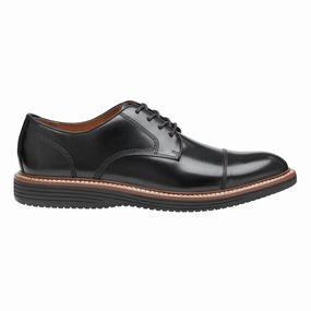 United Oxford Johnston & Murphy Men's Upton Dress Cap Toe Black Full Grain Leather