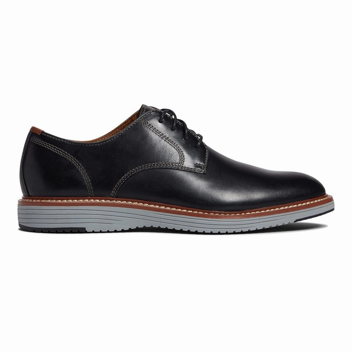 We Are Oxfords Not Brogues Johnston & Murphy Men's Upton Plain Toe Black Full Grain