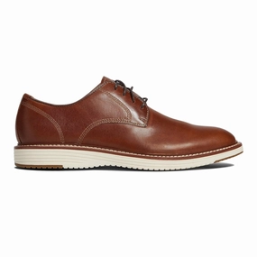 Cowboy Oxfords Johnston & Murphy Men's Upton Plain Toe Tan Full Grain