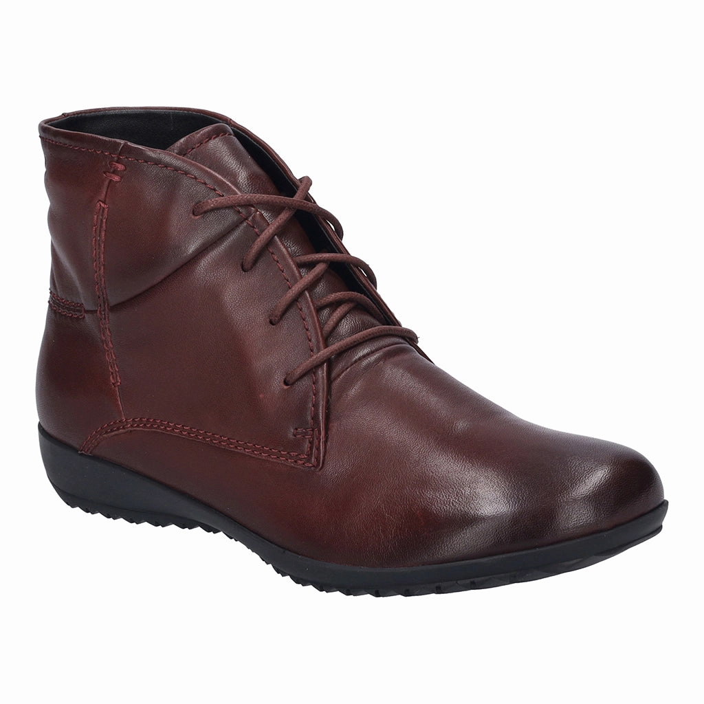 Cool Waterproof Boots Josef Seibel 79709 Naly 09 Ladies Bordo Leather Lace Up Ankle Boots